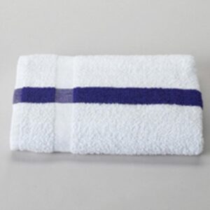 24x48 - 8 Lbs - Blue Stripe Pool Towel - American Elite Hotel Essentials